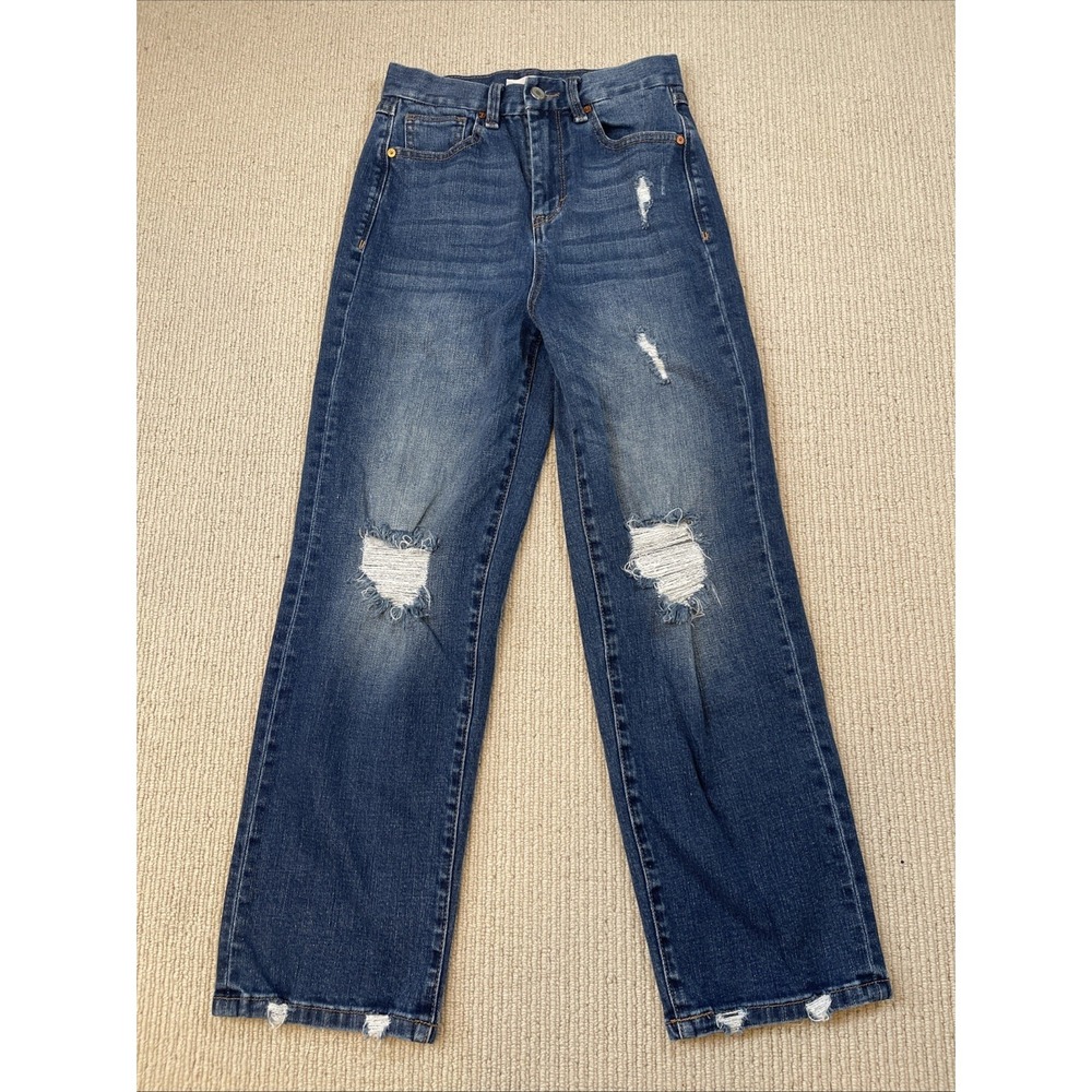 Habitual Women's 26 Haven Super High Rise Straight Leg Jeans